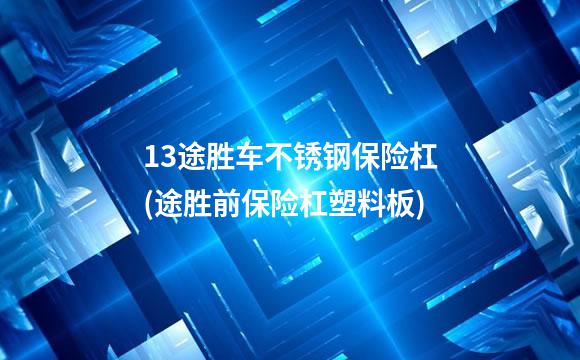 13途胜车不锈钢保险杠(途胜前保险杠塑料板)