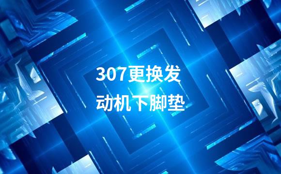 307更换发动机下脚垫