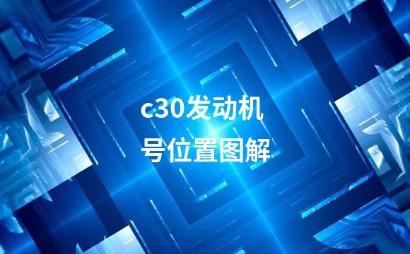 c30发动机号位置图解