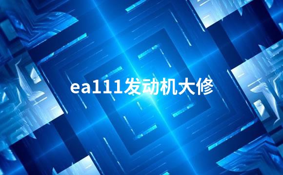 ea111发动机大修
