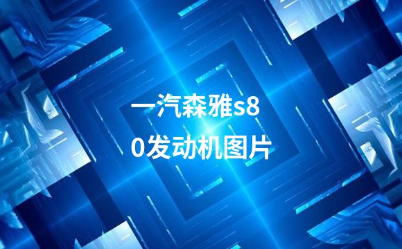 一汽森雅s80发动机图片