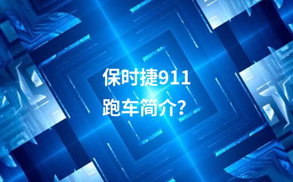保时捷911跑车简介？