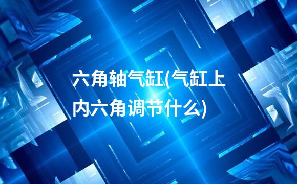 六角轴气缸(气缸上内六角调节什么)