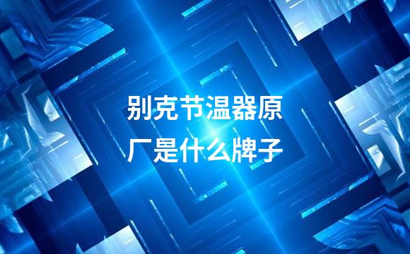 别克节温器原厂是什么牌子