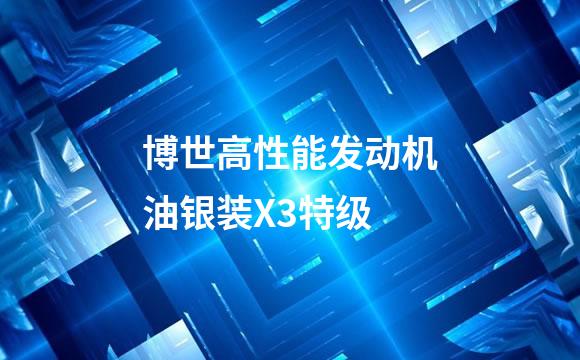 博世高性能发动机油银装X3特级