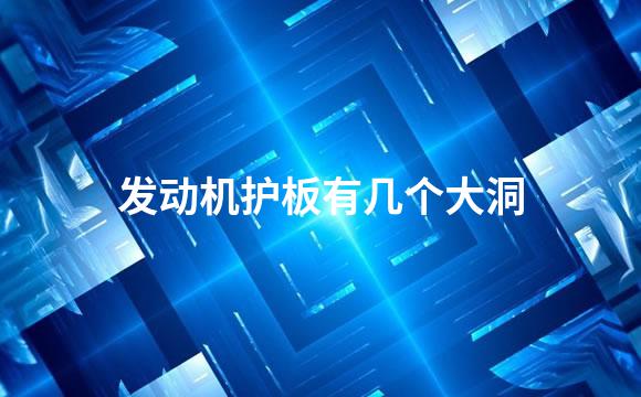 发动机护板有几个大洞