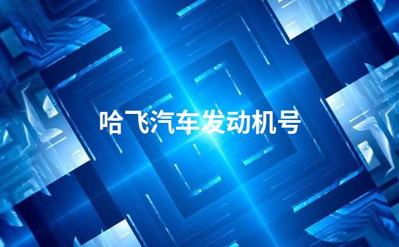 哈飞汽车发动机号