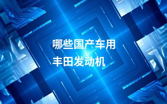 哪些国产车用丰田发动机