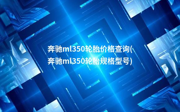 奔驰ml350轮胎价格查询(奔驰ml350轮胎规格型号)