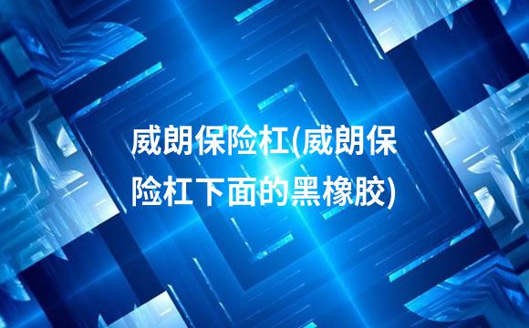 威朗保险杠(威朗保险杠下面的黑橡胶)