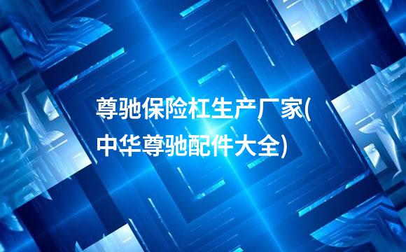 尊驰保险杠生产厂家(中华尊驰配件大全)