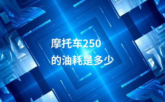 摩托车250的油耗是多少