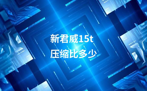 新君威15t压缩比多少