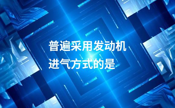 普遍采用发动机进气方式的是
