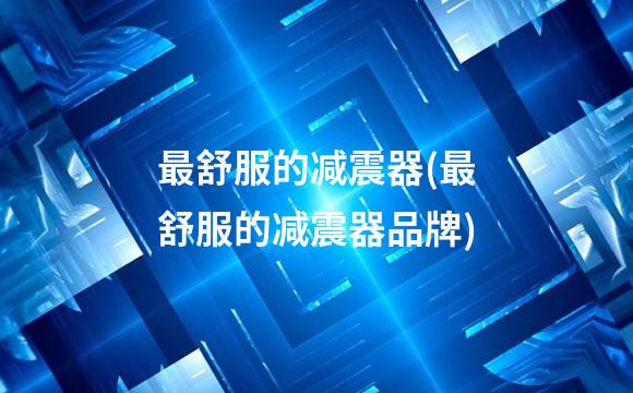 最舒服的减震器(最舒服的减震器品牌)