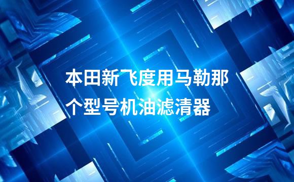 本田新飞度用马勒那个型号机油滤清器