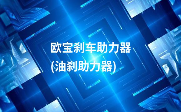 欧宝刹车助力器(油刹助力器)