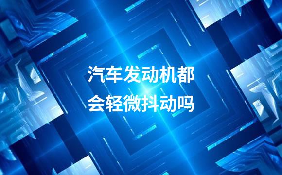 汽车发动机都会轻微抖动吗