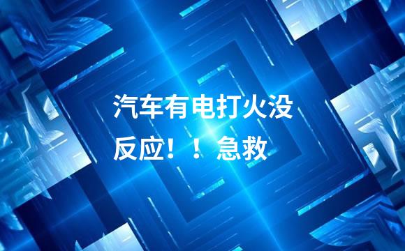 汽车有电打火没反应！！急救