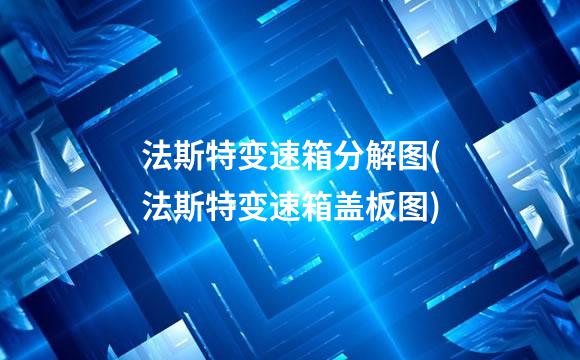 法斯特变速箱分解图(法斯特变速箱盖板图)