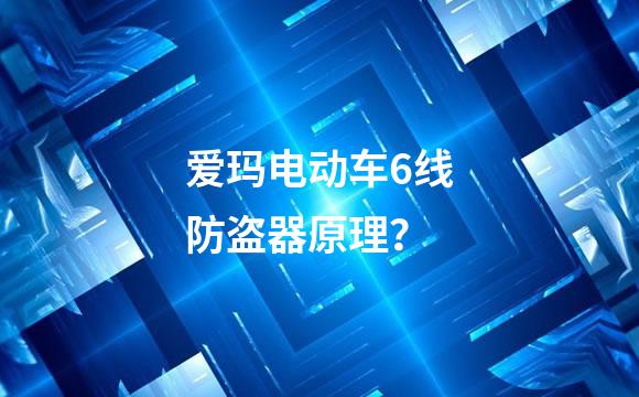 爱玛电动车6线防盗器原理？