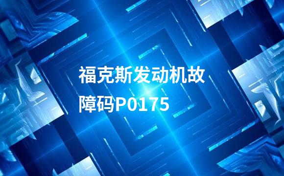 福克斯发动机故障码P0175