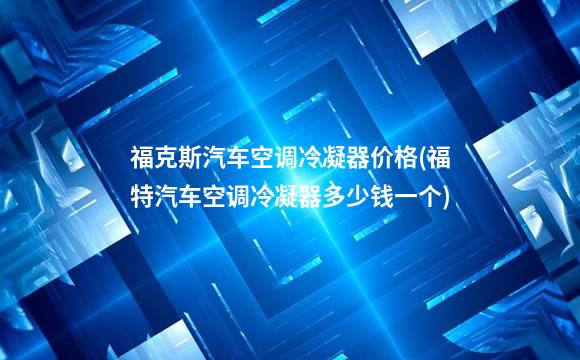 福克斯汽车空调冷凝器价格(福特汽车空调冷凝器多少钱一个)