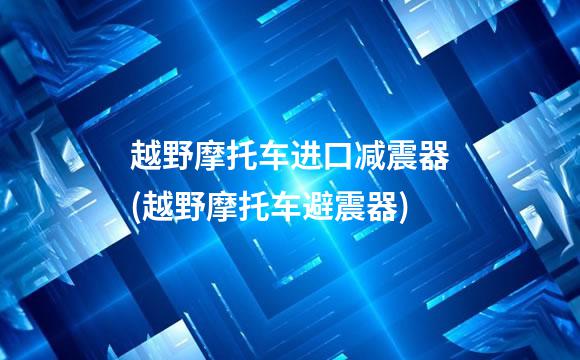 越野摩托车进口减震器(越野摩托车避震器)