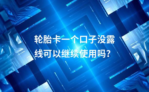 轮胎卡一个口子没露线可以继续使用吗？