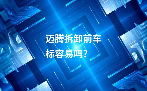 迈腾拆卸前车标容易吗？