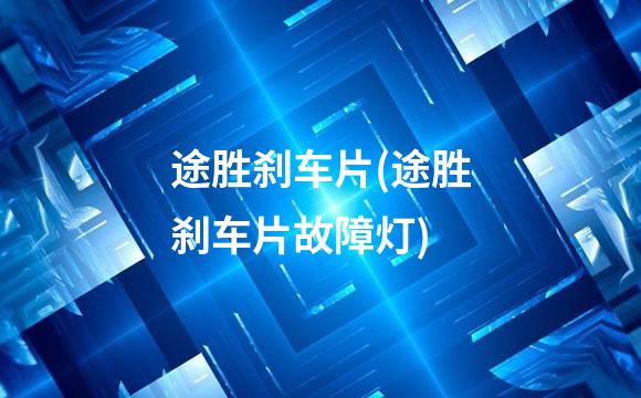 途胜刹车片(途胜刹车片故障灯)