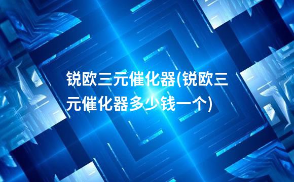 锐欧三元催化器(锐欧三元催化器多少钱一个)