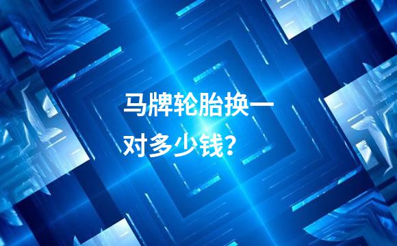马牌轮胎换一对多少钱？