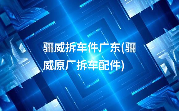 骊威拆车件广东(骊威原厂拆车配件)