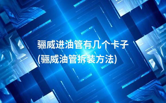 骊威进油管有几个卡子(骊威油管拆装方法)