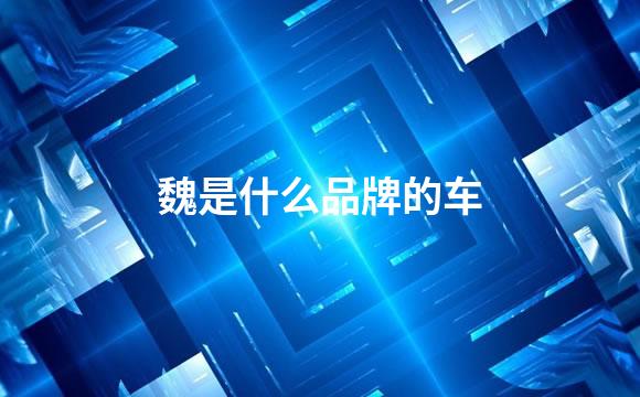魏是什么品牌的车